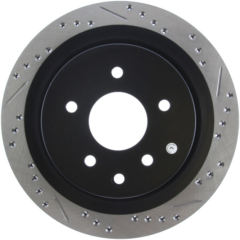 StopTech 06-07 350Z / 05-07 G35 / 06-07 G35X SportStop Slotted & Drilled Rear Left Rotor-thumbmail-6