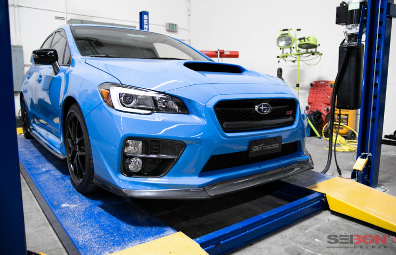 Seibon 2015+ Subaru STI/WRX MB1-Style Carbon Fiber Front Lip-thumbmail-4