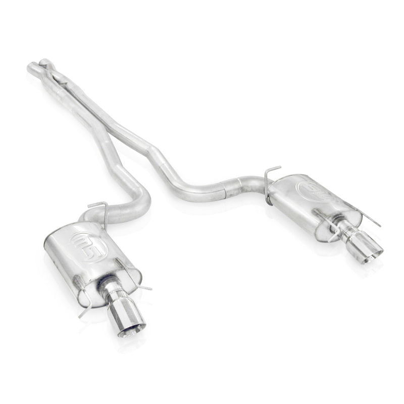 Stainless Works 2009-15 Cadillac CTS-V Sedan 3in Catback System X-Pipe Chambered Mufflers 4in Tips-thumbmail-1