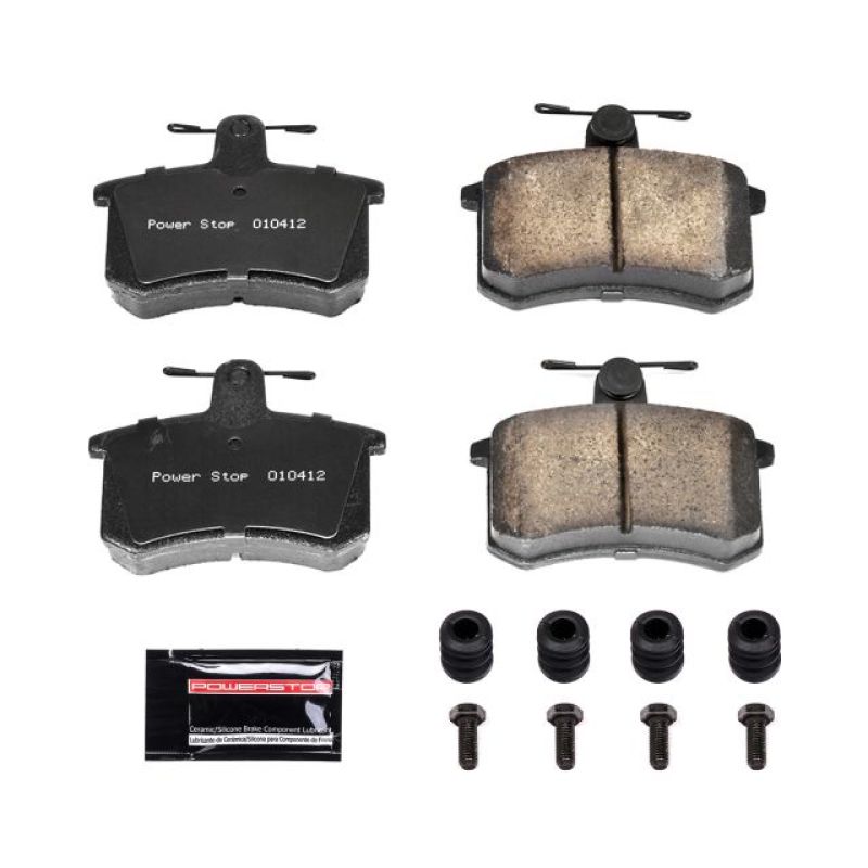 Power Stop 88-92 Audi 80 Rear Z23 Evolution Sport Brake Pads w/Hardware-thumbmail-1