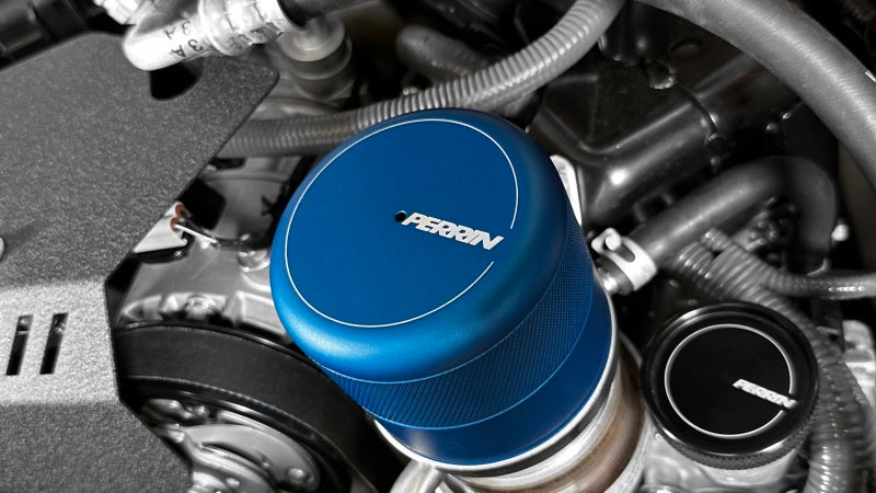 Perrin 2015+ Subaru WRX/STI Oil Filter Cover - Blue-thumbmail-3