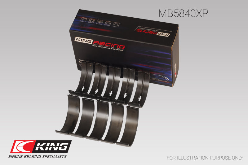 King Chrysler 300 Srt8 (Size 0.26) pMaxBlack Coated Main Bearing Set-thumbmail-3