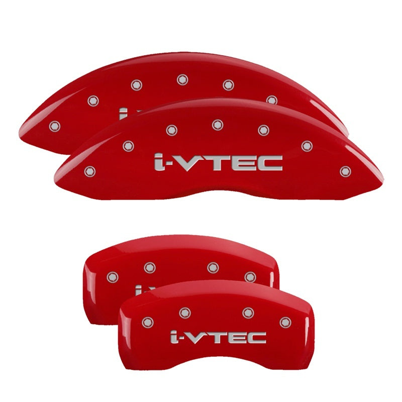 MGP 4 Caliper Covers Engraved Front Acura Engraved Rear RSX Red finish silver ch-thumbmail-1