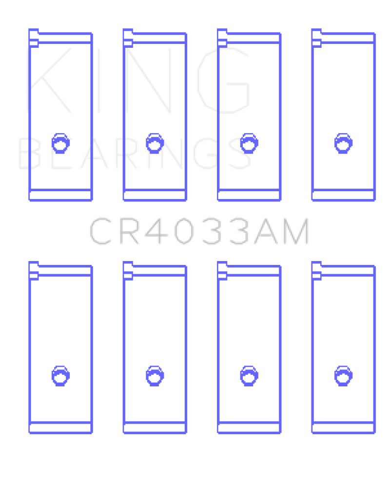 King Acura SOHC 16 Valve / Honda SOHC 16 Valve/DOHC 16 Valve (Size +0.25) Rod Bearing Set-thumbmail-1