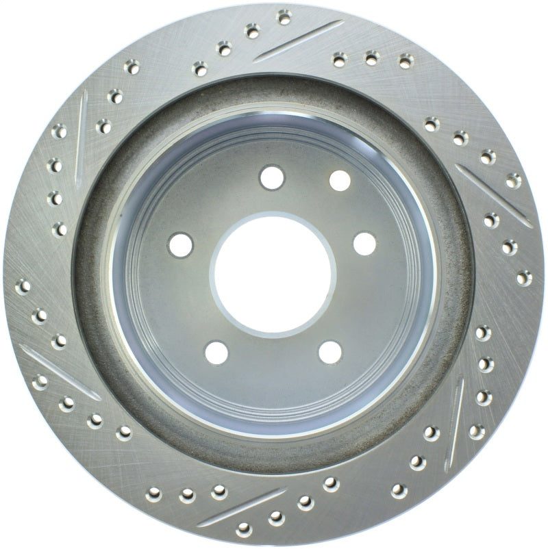 StopTech Select Sport Nissan Slotted and Drilled Left Rear Rotor-thumbmail-3