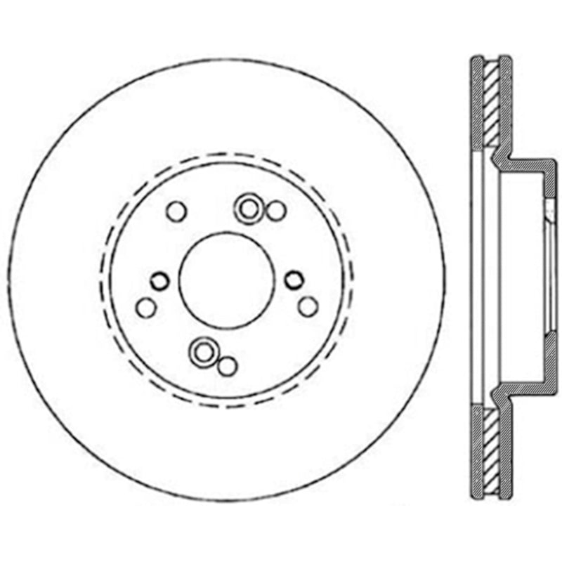 Stoptech 04-10 Acura TSX / 01-03 CL / 01-06 MDX / 05-10 Accord SEDAN Front Performance CRYO Rotor-thumbmail-3