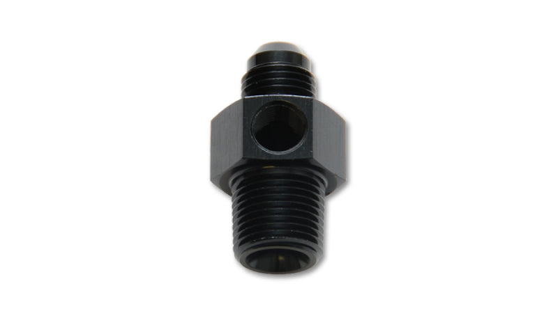 Vibrant -8AN Male to 3/8in NPT Male Union Adapter Fitting w/ 1/8in NPT Port-thumbmail-2