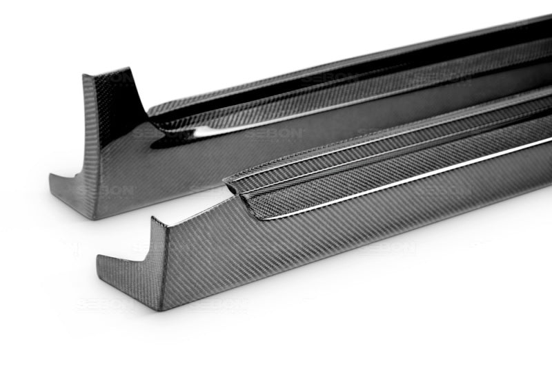Seibon 08-10 Subaru STi Carbon Fiber Side Skirts-thumbmail-2