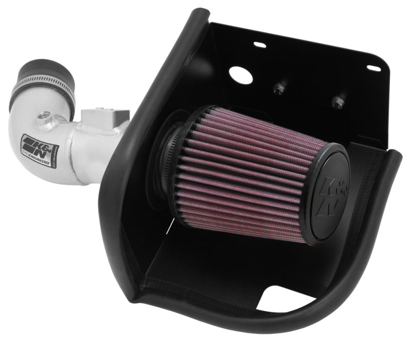K&N 11-12 Ford Fiesta 1.6L L4 Silver Typhoon Performance Intake-thumbmail-1