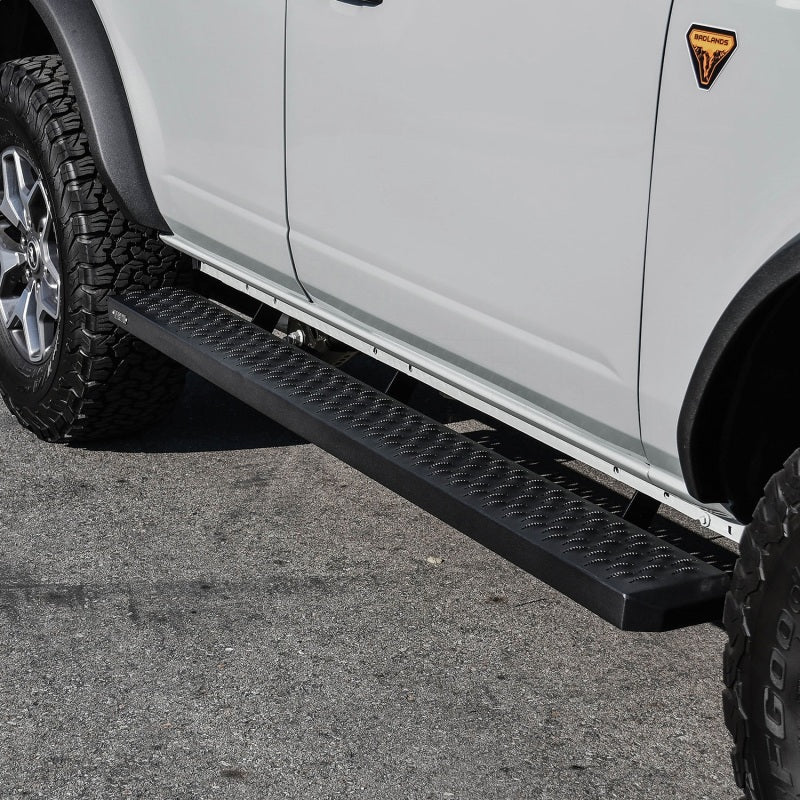 Westin Grate Steps Running Boards 75 in - Textured Black-thumbmail-3