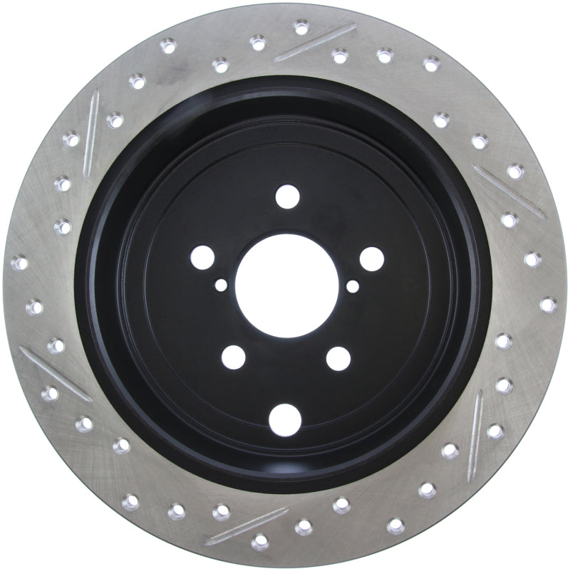 StopTech 08-10 Impreza WRX (Exc STi)/08-10 Impreza Coupe/Sedan Slotted & Drilled Left Rear Rotor-thumbmail-5