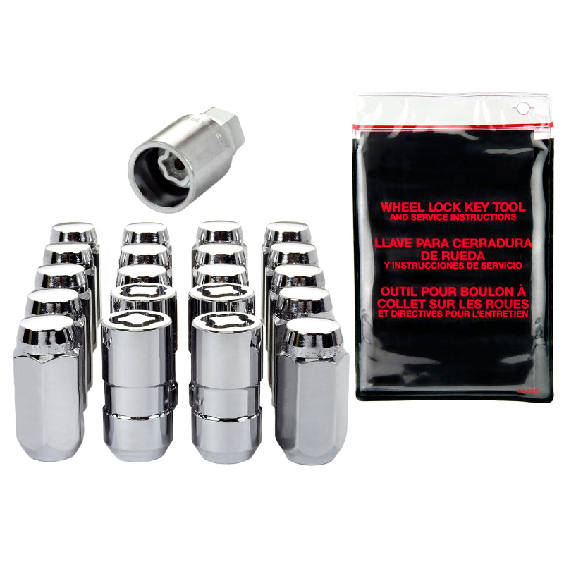 McGard 5 Lug Hex Install Kit w/Locks (Cone Seat Nut) M14X1.5 / 22mm Hex / 1.635in. Length - Chrome-thumbmail-6