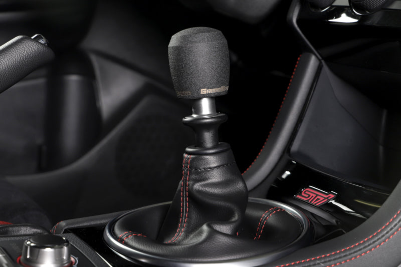 GrimmSpeed Stubby Shift Knob Stainless Steel Black - M12x1.25-thumbmail-2