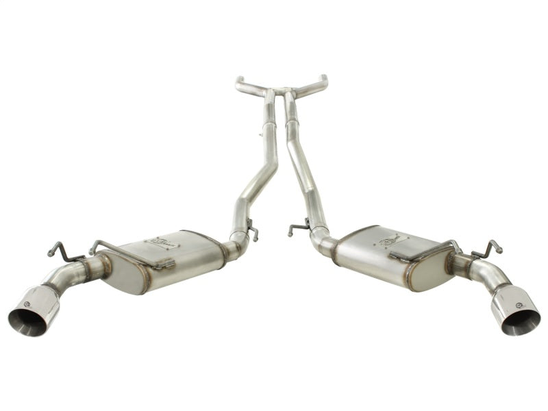 aFe MACHForce XP Exhaust 2.5in Stainless Steel CB/10-13 Chevy Camaro V6-3.6L (td) (polished tip)-thumbmail-4