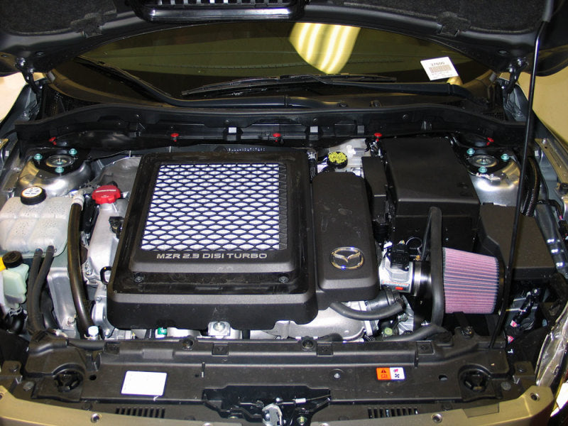 K&N 10 Mazdaspeed3 L4-2.3L Silver Typhoon Short Ram Intake-thumbmail-3