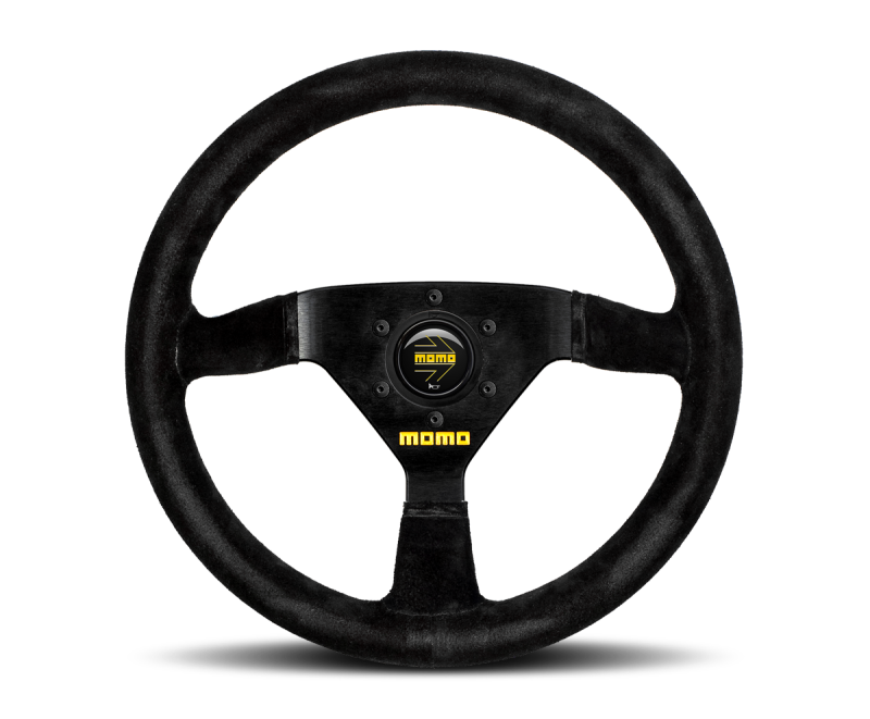 Momo MOD69 Steering Wheel 350 mm -  Black Suede/Black Spokes-thumbmail-1