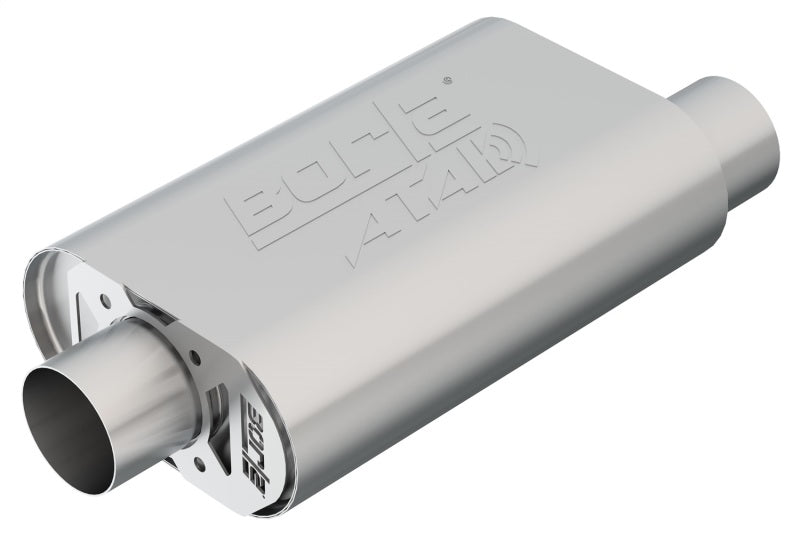 Borla CrateMuffler SBC Hot 350/383 3 inch Offset/Center 14in x 4.35in x 9in Oval Muffler-thumbmail-2