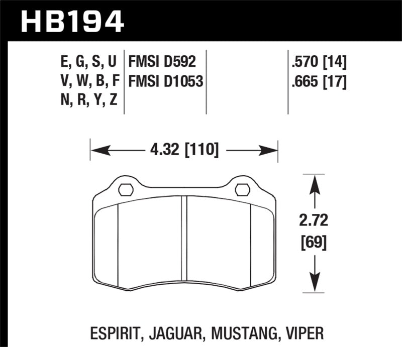 Hawk 00-05 Ferrari 360 3.6L DTC-60 Race Front Brake Pads-thumbmail-1
