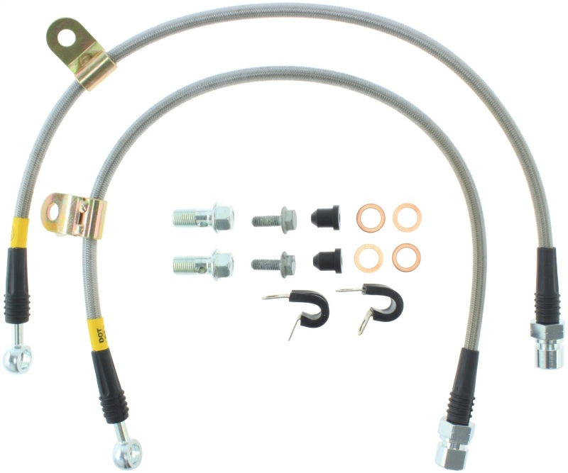 StopTech 06-07 Chrysler 300C SRT-8 Stainless Steel Front Brake Lines-thumbmail-4