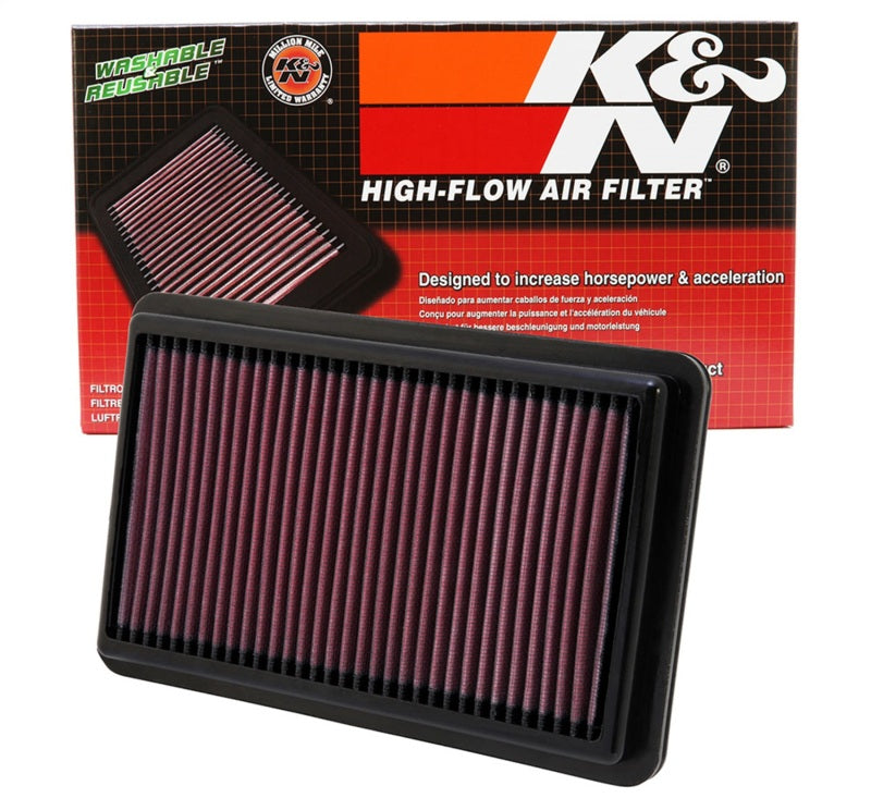 K&N Replacement Air Filter 10.188in O/S Length x 6.375in O/S Width x 1.063in H for 12 Honda Civic Si-thumbmail-6