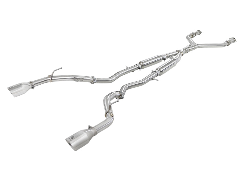 aFe Takeda 2.5in 304 SS Cat-Back Exhaust System w/ Polished Tips 16-18 Infiniti Q50 V6-3.0L (tt)-thumbmail-1