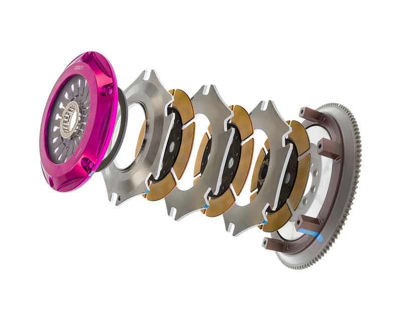 Exedy 2008-2015 Mitsubishi Lancer Evolution GSR L4 Hyper Triple Cerametallic Clutch Rigid Disc-thumbmail-2