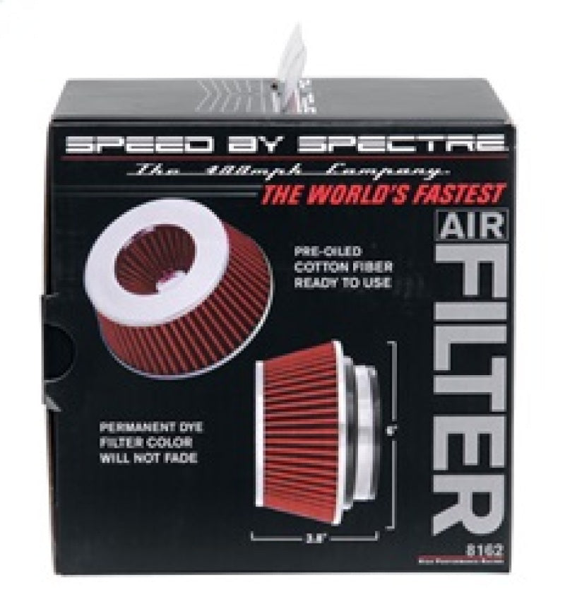 Spectre Adjustable Conical Air Filter 2-1/2in. Tall (Fits 3in. / 3-1/2in. / 4in. Tubes) - Red-thumbmail-9