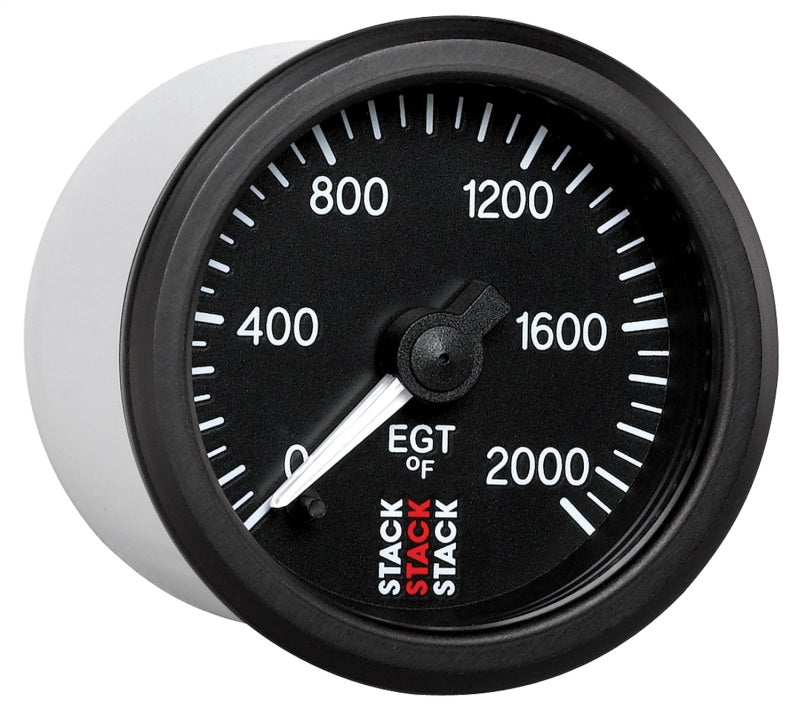 Autometer Stack 52mm 0-2000 Deg F Pro Stepper Motor Exhaust Gas Temp Gauge - Black-thumbmail-3