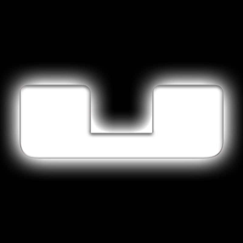 ORACLE Lighting Universal Illuminated LED Letter Badges - Matte White Surface Finish - U-thumbmail-1