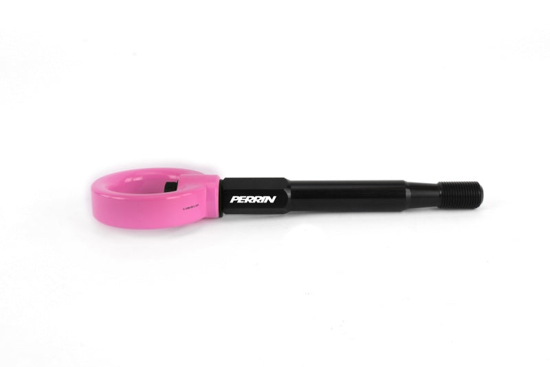 Perrin 08-14 Subaru WRX/STI Hatchback Tow Hook Kit (Rear) - Hyper Pink-thumbmail-1