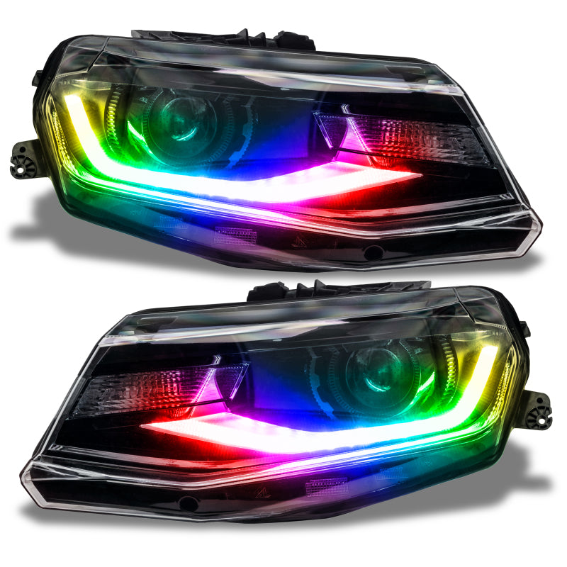 Oracle 16-18 Chevy Camaro Dynamic Headlight DRL Upgrade Kit - ColorSHIFT - Dynamic-thumbmail-3