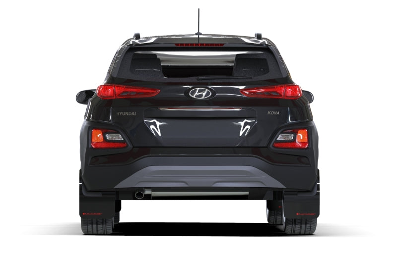 Rally Armor 18-22 Hyundai Kona Red UR Mud Flap Black Logo-thumbmail-2