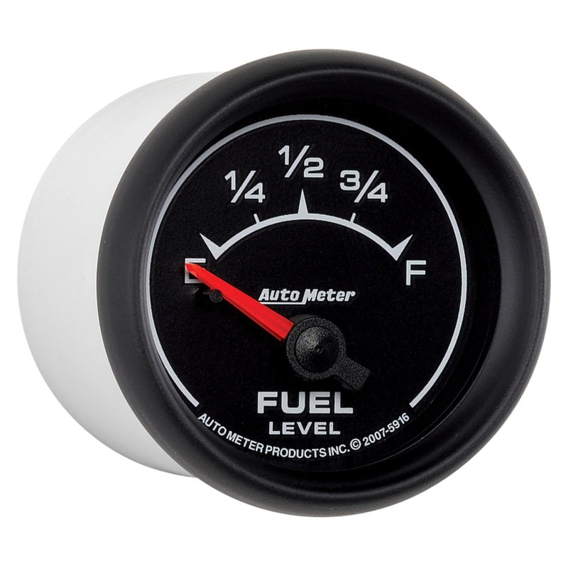 AutoMeter Gauge Fuel Level 2-1/16in. 240 Ohm(e) to 33 Ohm(f) Elec Es