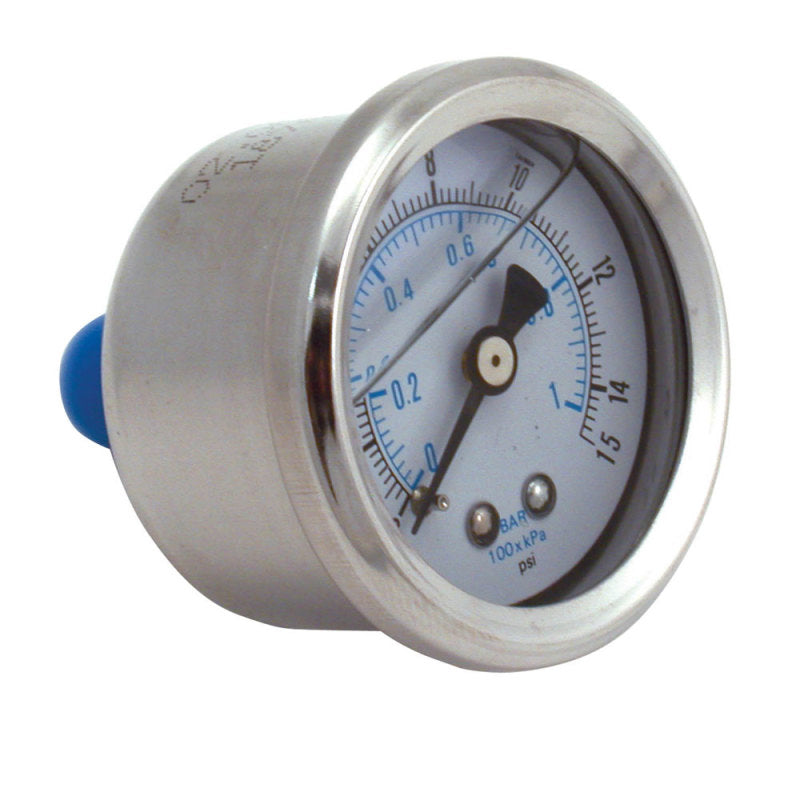Spectre Fuel Pressure Gauge (Liquid Filled) 0-15psi-thumbmail-2