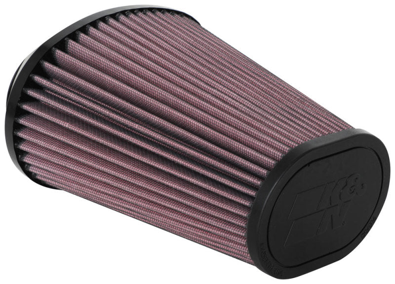 K&N Universal Clamp-On Air Filter 2.844x4.813in Flg ID x 6.5x4.75in B OD x 4.5x3.25in T OD x 7.5in H-thumbmail-1