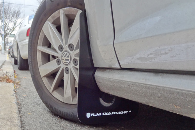 Rally Armor 15-21 VW Golf/GTI/TSI Black UR Mud Flap w/ Blue Logo-thumbmail-5