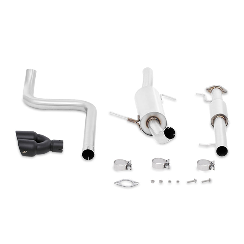 Mishimoto 14-16 Ford Fiesta ST 1.6L 2.5in Stainless Steel Resonated Cat-Back Exhaust w/ Black Tips-thumbmail-4