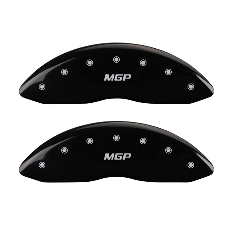 MGP 4 Caliper Covers Engraved Front & Rear MGP Black Finish Silver Characters 2018 Tesla S-thumbmail-2