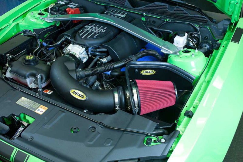 Airaid 12-13 Ford Mustang Boss 302 MXP Intake System w/ Tube (Oiled / Red Media)-thumbmail-5