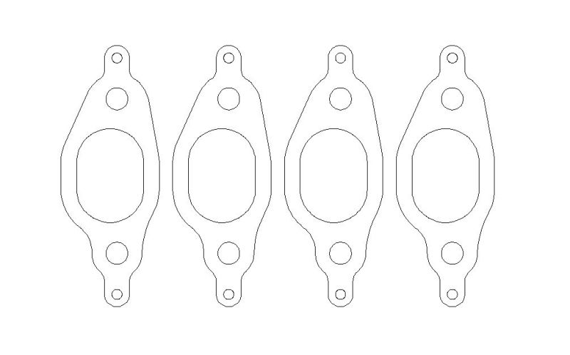 Cometic VW 1.8L 8V 77-99 Exhaust Set .030 inch MLS Head Gasket 1.060 inch X 1.480 inch Port-thumbmail-2