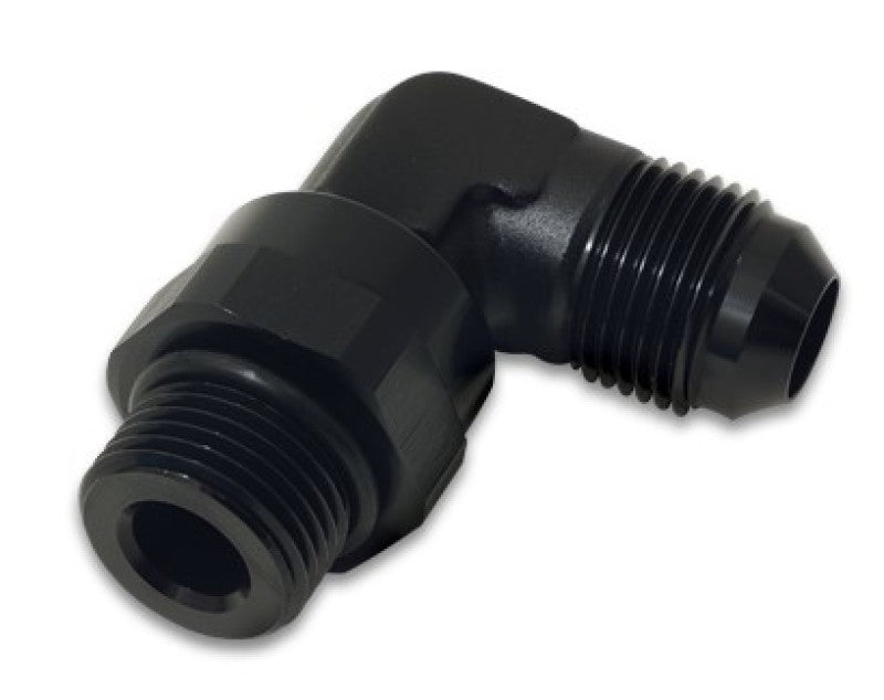Vibrant -10AN Male Flare to Male -8 ORB Swivel 90 Degree Adapter - Anodized Black-thumbmail-2