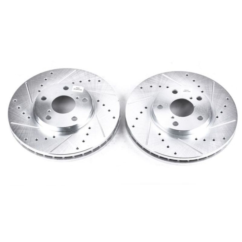 Power Stop 93-05 Lexus GS300 Front Evolution Drilled & Slotted Rotors - Pair-thumbmail-1
