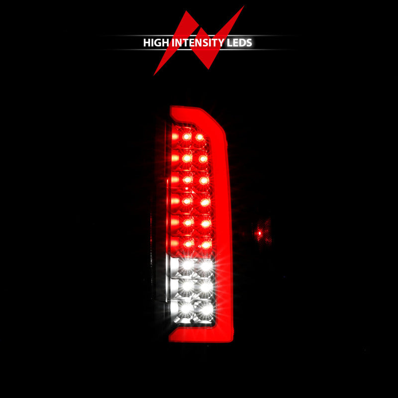 ANZO 15-21 Chevrolet Colorado Full LED Tail Lights w/ Red Lightbar Black Housing Clear Lens-thumbmail-5