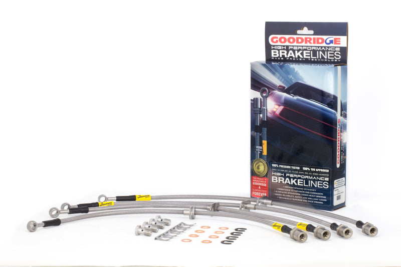 Goodridge 08-14 Subaru Impreza STi w/ Brembo Calipers Stainless Steel Brake Lines Kit-thumbmail-1