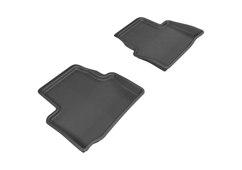 3D MAXpider 2013-2019 Cadillac ATS/ATS-V Kagu 2nd Row Floormats - Black-thumbmail-1