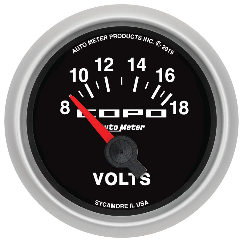 Autometer 52mm 18V Electric Voltmeter Chevrolet COPO Camaro-thumbmail-1