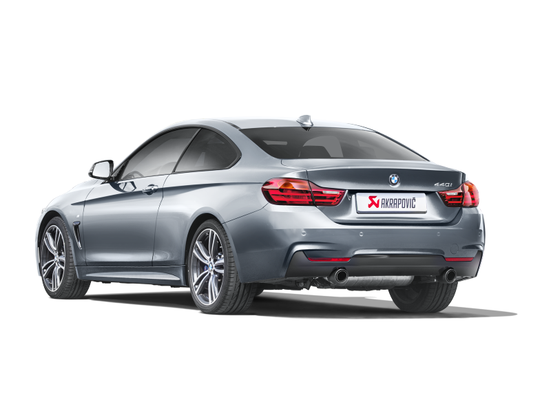 Akrapovic 16-17 BMW 340i (F30 F31) Evolution Line Cat Back (SS) w/ Carbon Tips (Req. Link Pipe)-thumbmail-6