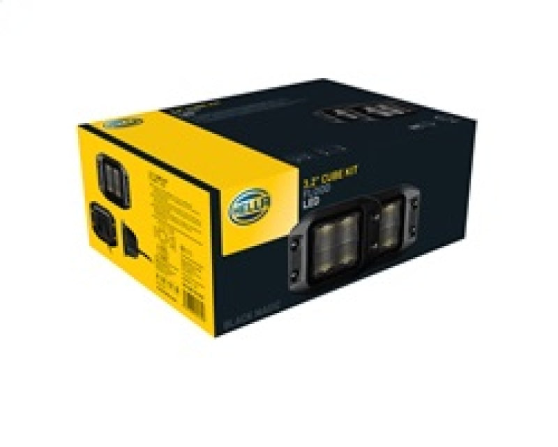 Hella Universal Black Magic 3.2in L.E.D. Cube Kit - Flood Beam (Flush Mount)-thumbmail-8