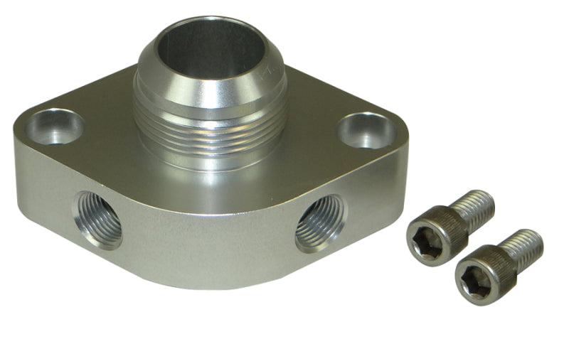 Moroso Chevrolet Big Block/Small Block Water Outlet Filler Neck -20An w/O-Ring & Two 3/8in NPT Ports-thumbmail-1