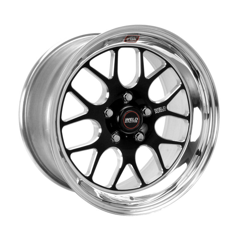 Weld S77 17x5 / 5x4.5 BP / 3.3in. BS Black Wheel (Medium Pad) - Non-Beadlock-thumbmail-1